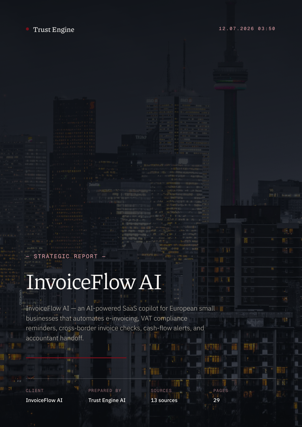 Cover: InvoiceFlow AI EU launch strategy report